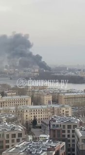 Пожар в автосервисе на Хрустальной улице в Петербурге