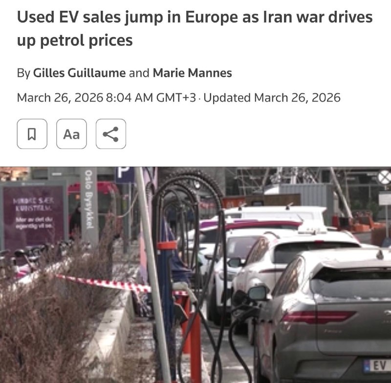 Продажи подержанных электромобилей в Европе растут из-за подорожания бензина