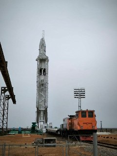На Байконуре подготовили к запуску новую ракету «Союз-5»