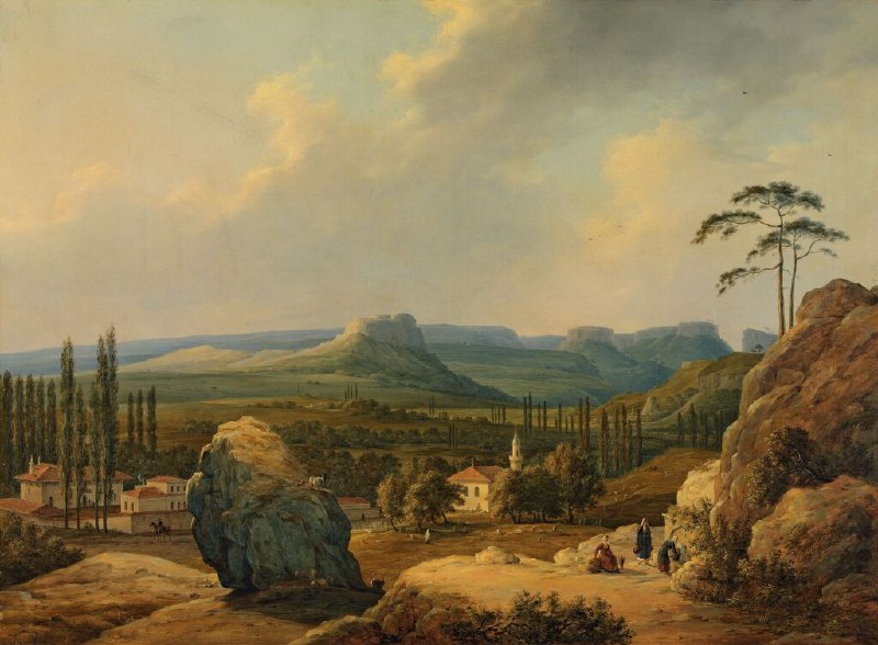 Картина Чернецова «Вид Каралезской долины» в Третьяковской галерее