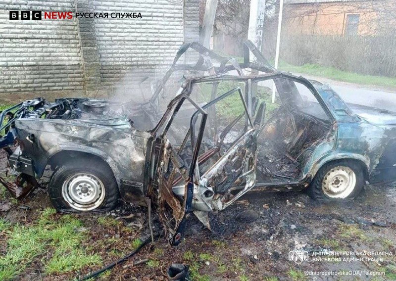 В Никополе три человека ранены в результате удара беспилотника