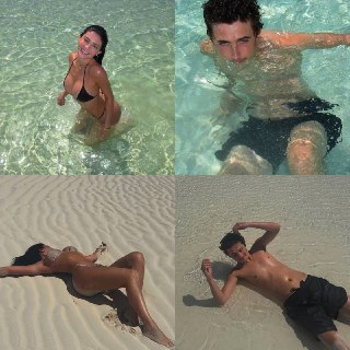 Кайли Дженнер без макияжа на отдыхе с Тимоти Шаламе