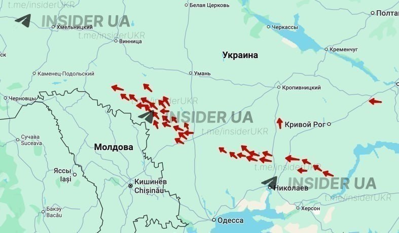 Массированная атака российских БПЛА на запад Украины