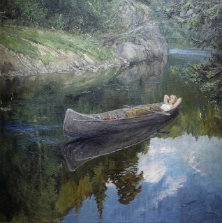 Картина Бориса Лебединского «Снова на родине» в музее Ангарска