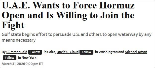 WSJ о планах ОАЭ в Ормузском проливе: критика и опровержения
