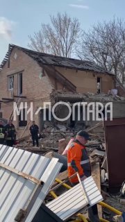 Дрон «Шахед» ударил по дому блогерши в Полтаве