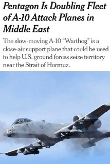 Пентагон удваивает количество штурмовиков A-10 на Ближнем Востоке